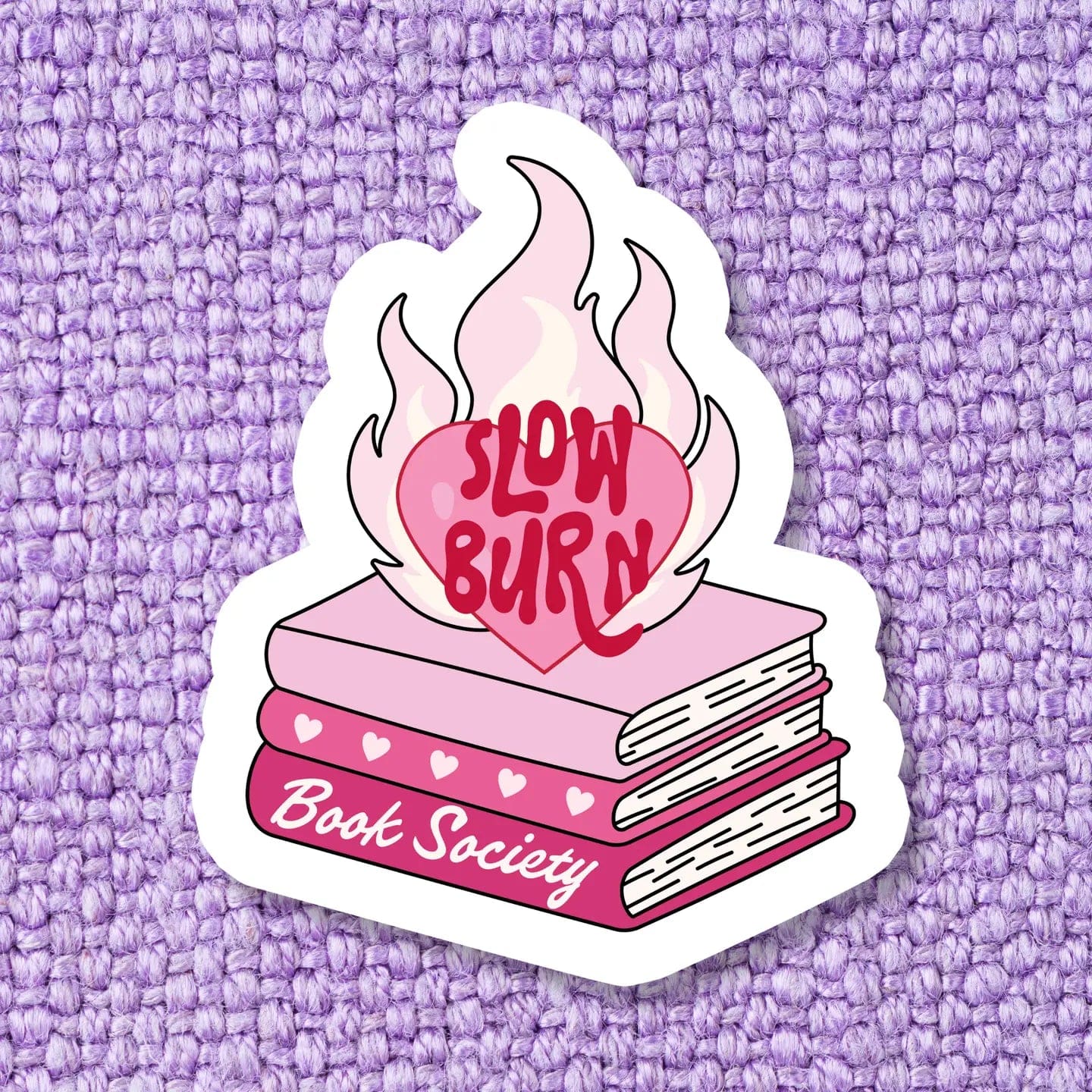 Slow Burn Book Society Bookish Sticker