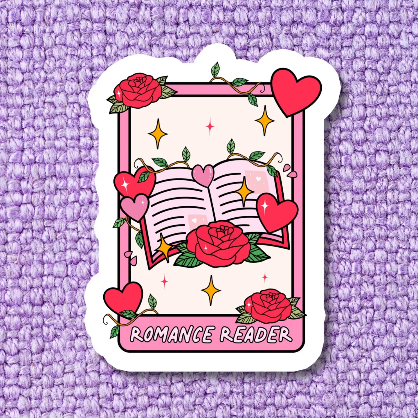 Tarot Card Romance Reader Bookish Sticker