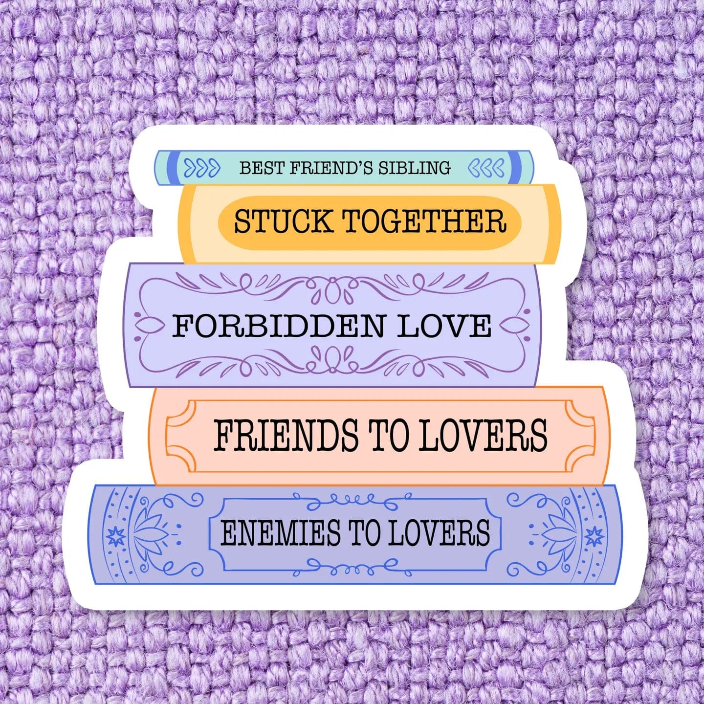 Romance Book Tropes Bookish Sticker