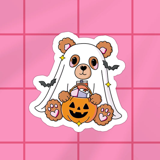 Spooky Bookish Bear Bookish Sticker