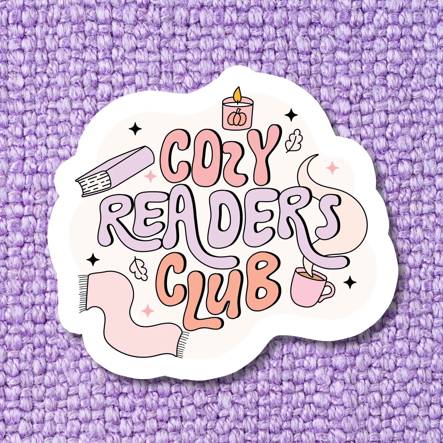 Cozy Readers Club Bookish Sticker