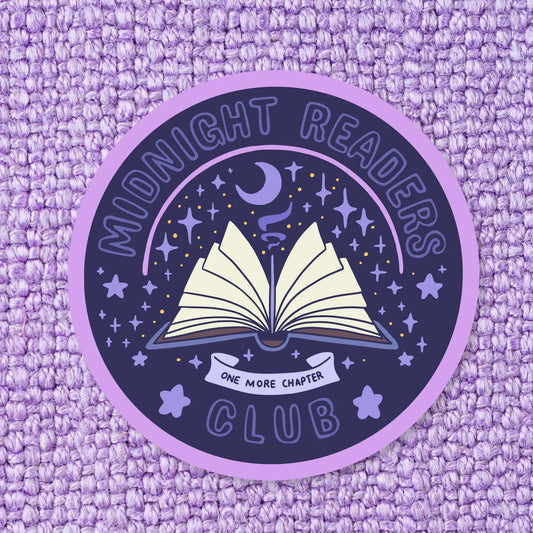 Midnight Readers Club Bookish Sticker