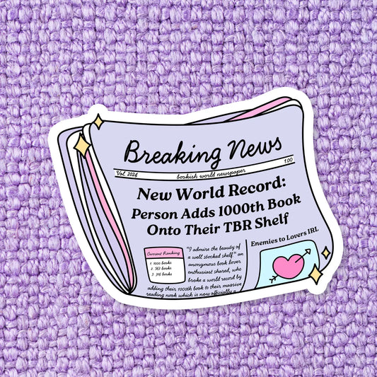 TBR Shelf Bookish Sticker