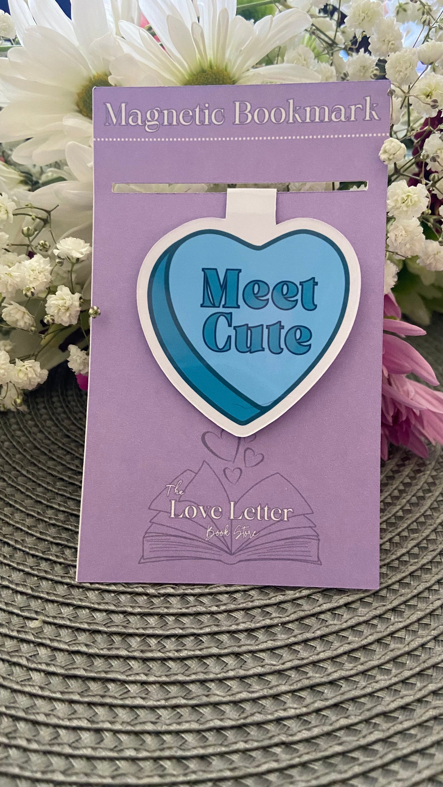 Blue Meet Cute Magnetic Bookmark