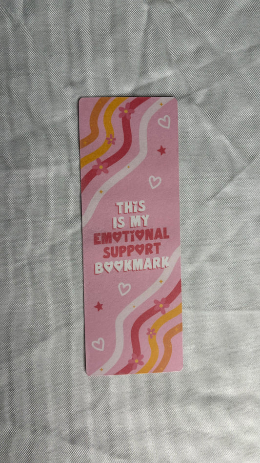 This Is My Emotional Support Bookmark