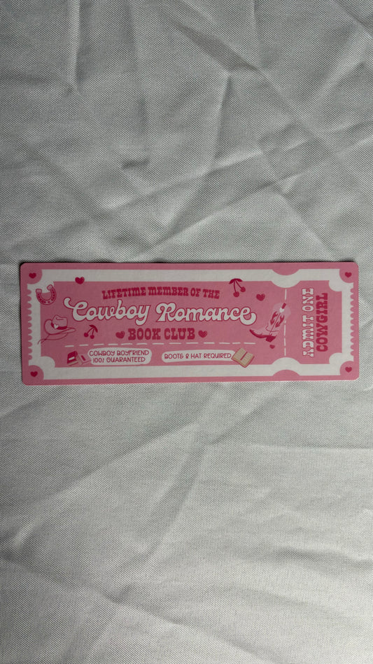 Cowboy Romance Bookmark