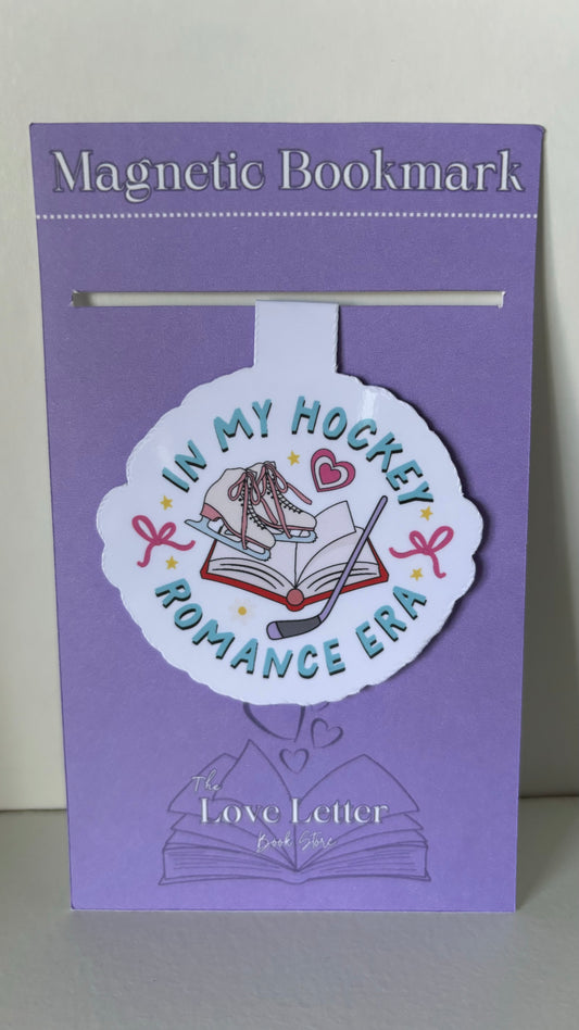 Hockey Romance Magnetic Bookmark