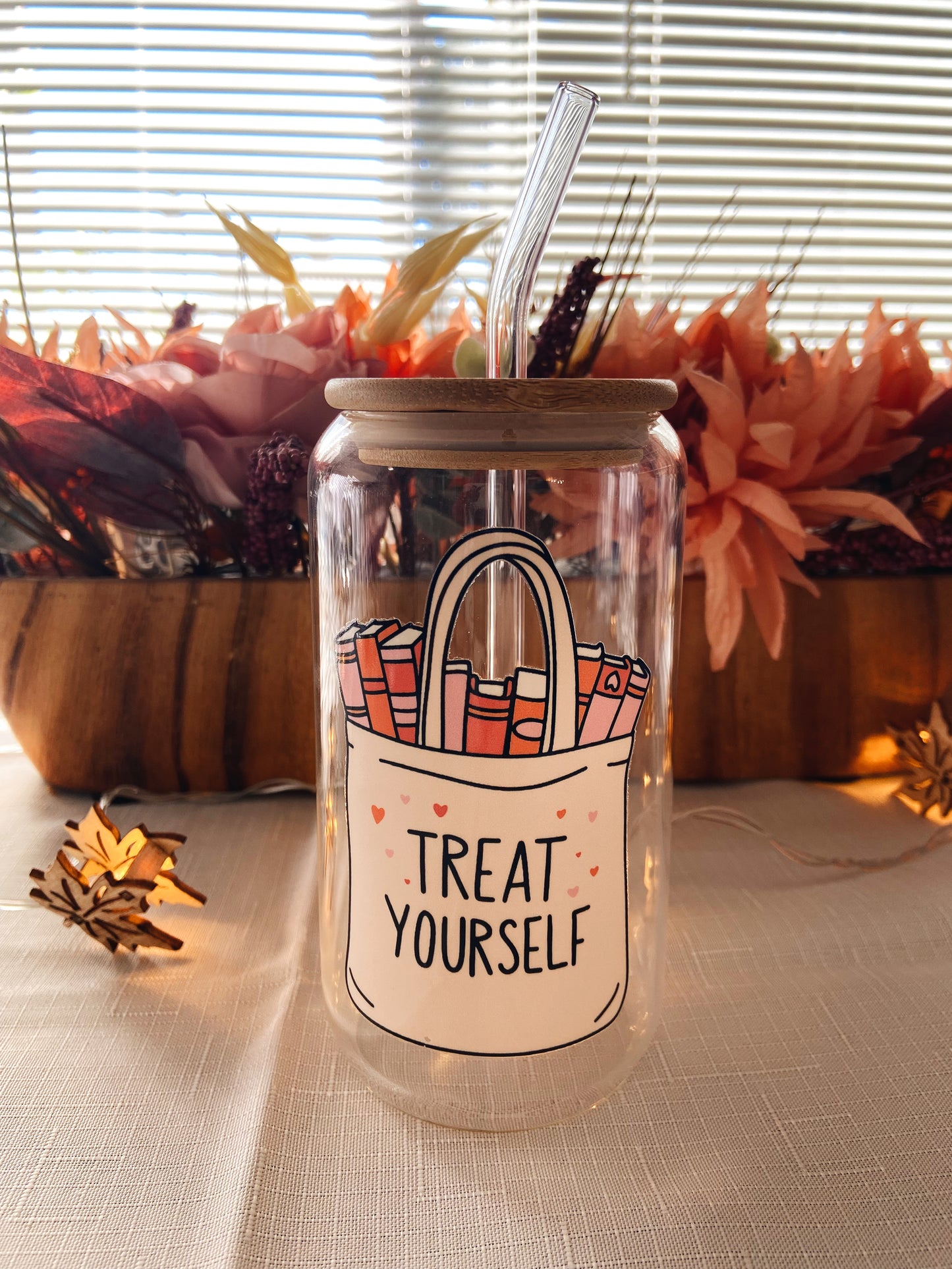 Treat Yourself Glass Tumbler 16oz