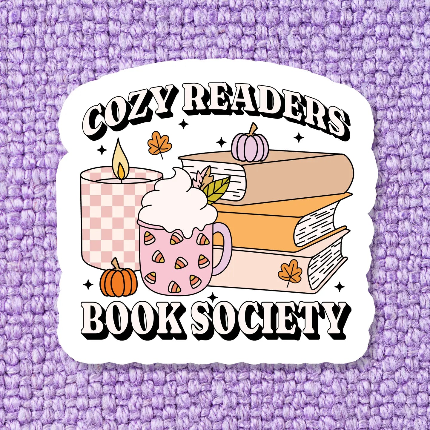 Cozy Readers Book Society Bookish Sticker