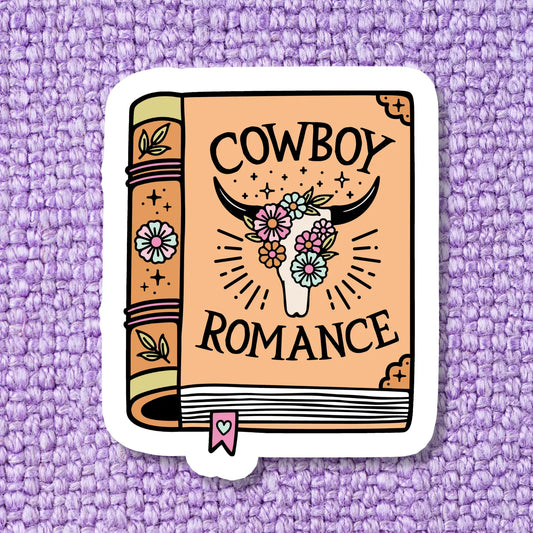 Cowboy Romance Bookish Sticker