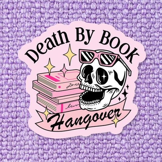 Death By Book Hangover Bookish Sticker