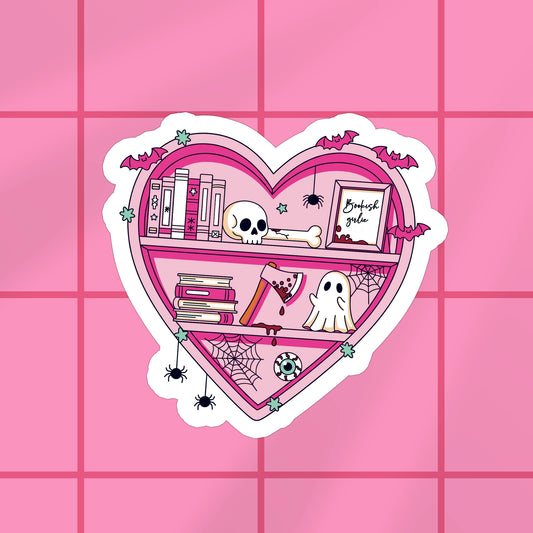 Spooky Bookcase Bookish Sticker