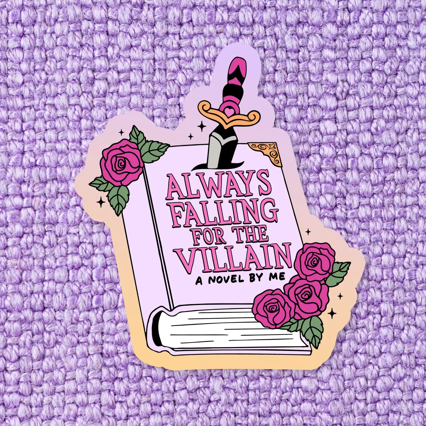 Always Falling For The Villain Bookish Sticker